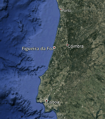 Mapa Porto Figueira da Foz 350