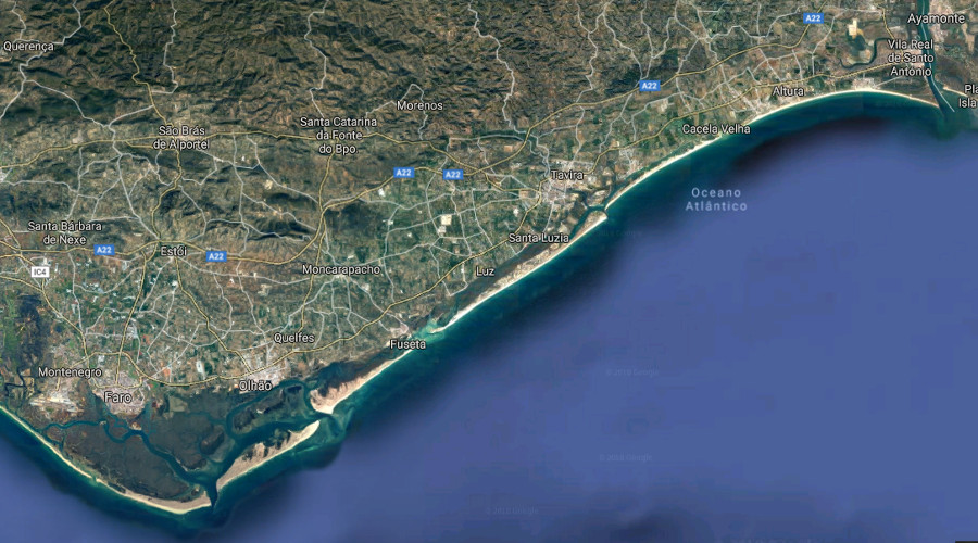 mapa Tavira 4N