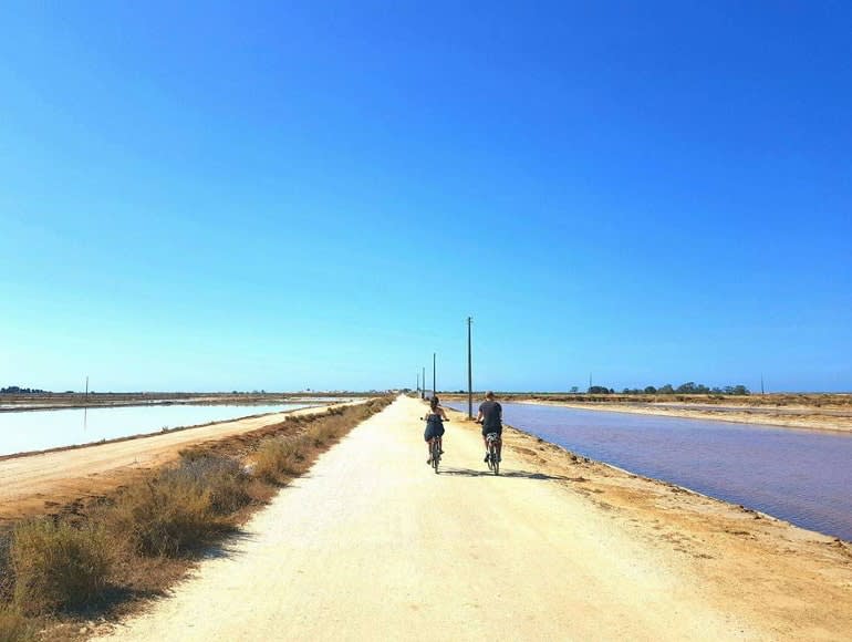 Radfahren im Naturpark Ria Formosa