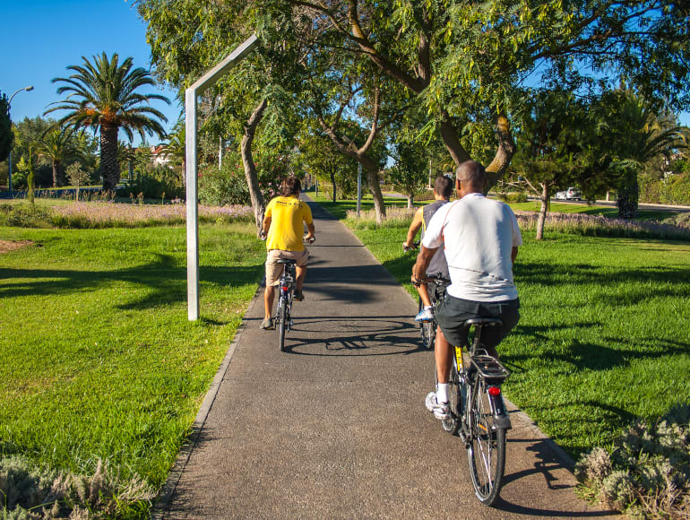Cycling through Vilamoura