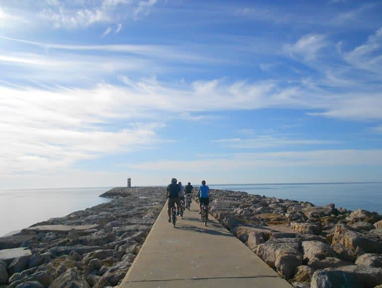 Vilamoura's beach pontoon
