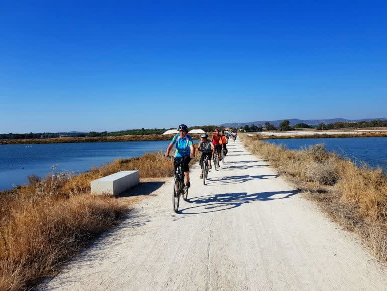 Guided Cycling Tour Ria Formosa Natural Park, saltpans