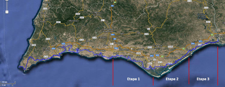 mapa 3 etapas albufeira vrsa