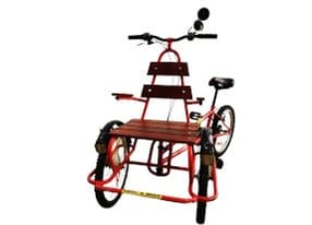 cykeluthyrning trehjuling for 2 megasportravel